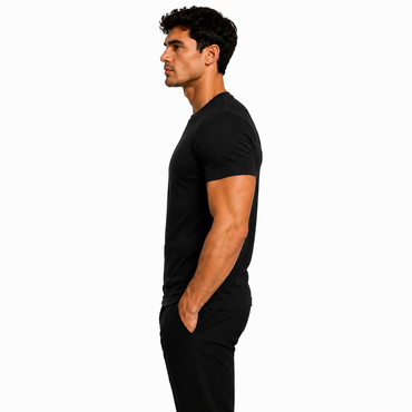 Camisa Masculina 100% Algodão Pima Preta