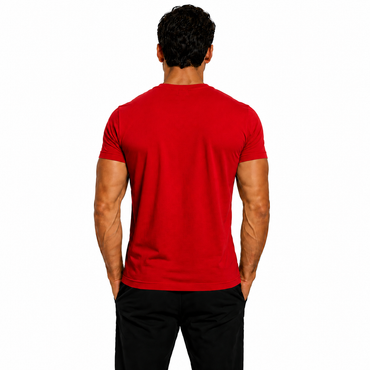 Camisa Masculina 100% Algodão Pima Vermelho
