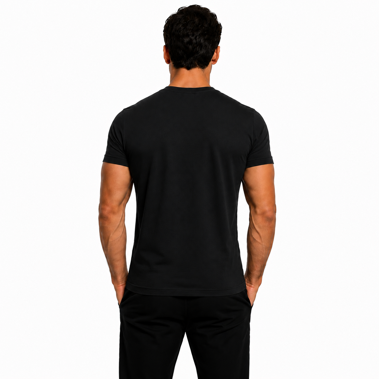 Camisa Masculina 100% Algodão Pima Preta