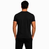Camisa Masculina 100% Algodão Pima Preta
