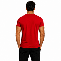 Camisa Masculina 100% Algodão Pima Vermelho